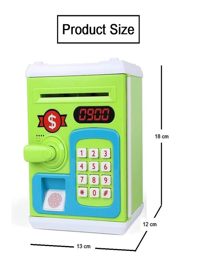 N2K2 ENTERPRISE Fingerprint Sensing Money Saving Piggy Bank Real Cash Coin Box Electronics Security Lock Digital Password Music with Light Gift for Kids - Image 2